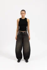 Garms Affiliated Baggy Denim Jeans Smoked Earth (3)