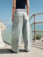 Garms Affiliated Baggy Denim Jeans Sun Bleached Blue (1)