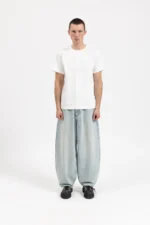 Garms Affiliated Baggy Denim Jeans Sun Bleached Blue (2)