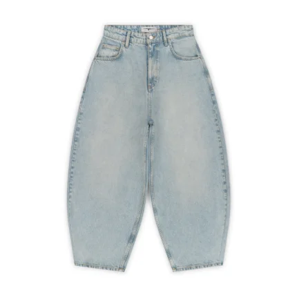 Garms Affiliated Baggy Denim Jeans Sun Bleached Blue (4)