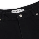Garms Affiliated Baggy Denim Shorts True Black (1)