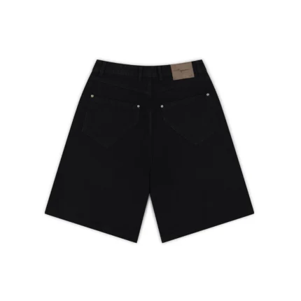 Garms Affiliated Baggy Denim Shorts True Black (2)