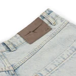 Garms Affiliated Overline Baggy Denim Shorts Sun Bleached Blue (2)