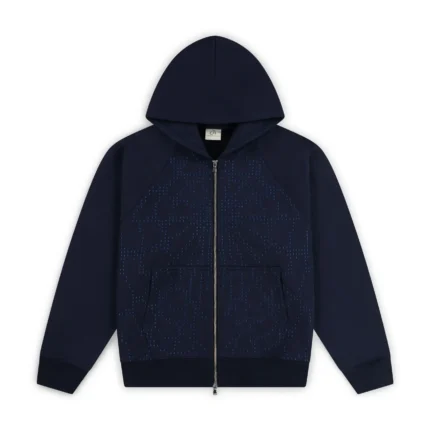 Garms Affiliated 84K Zip Up Hoodie Navy (5)