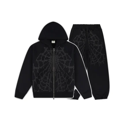 Garms Affiliated 84K Zip Up Tracksuit Black (7)