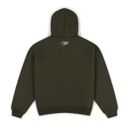 Garms Affiliated Overline Hoodie Olive (8)