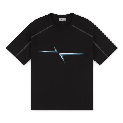 Garms Affiliated Raglan Panel T Shirt Black (5)