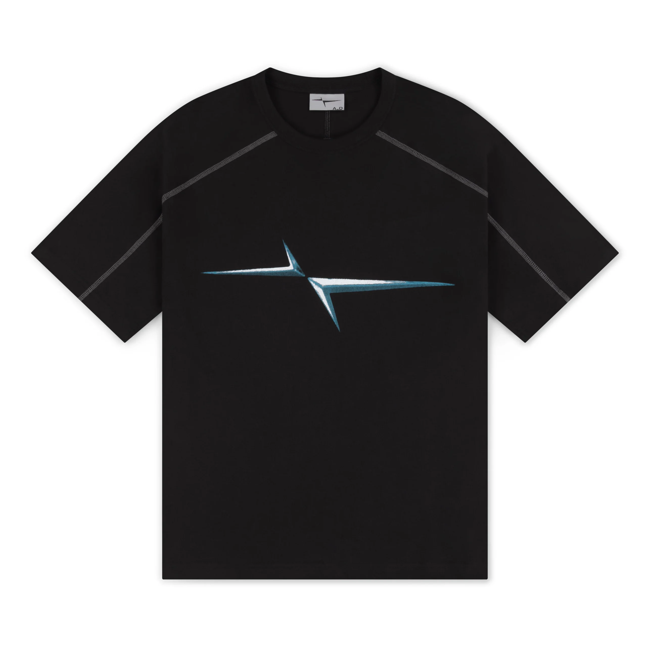 Garms Affiliated Raglan Panel T Shirt Black (5) Garms Affiliated Raglan Panel T Shirt Black (5)