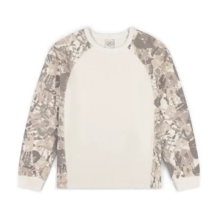Garms Affiliated Reach Camo Waffle Longsleeve Cream (1)