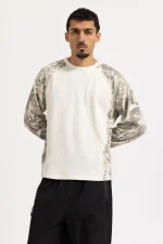 Garms Affiliated Reach Camo Waffle Longsleeve Cream (5)