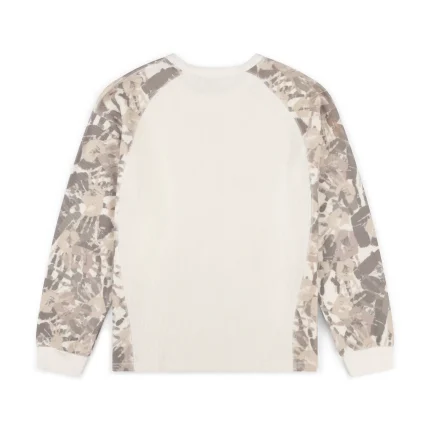 Garms Affiliated Reach Camo Waffle Longsleeve Cream (6)