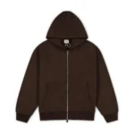 Garms Affiliated Signature Zip Up Hoodie Brown (4)