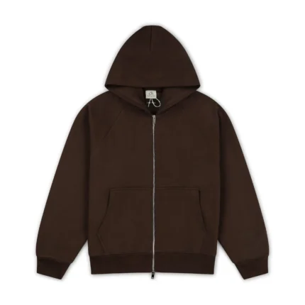 Garms Affiliated Signature Zip Up Hoodie Brown (4)