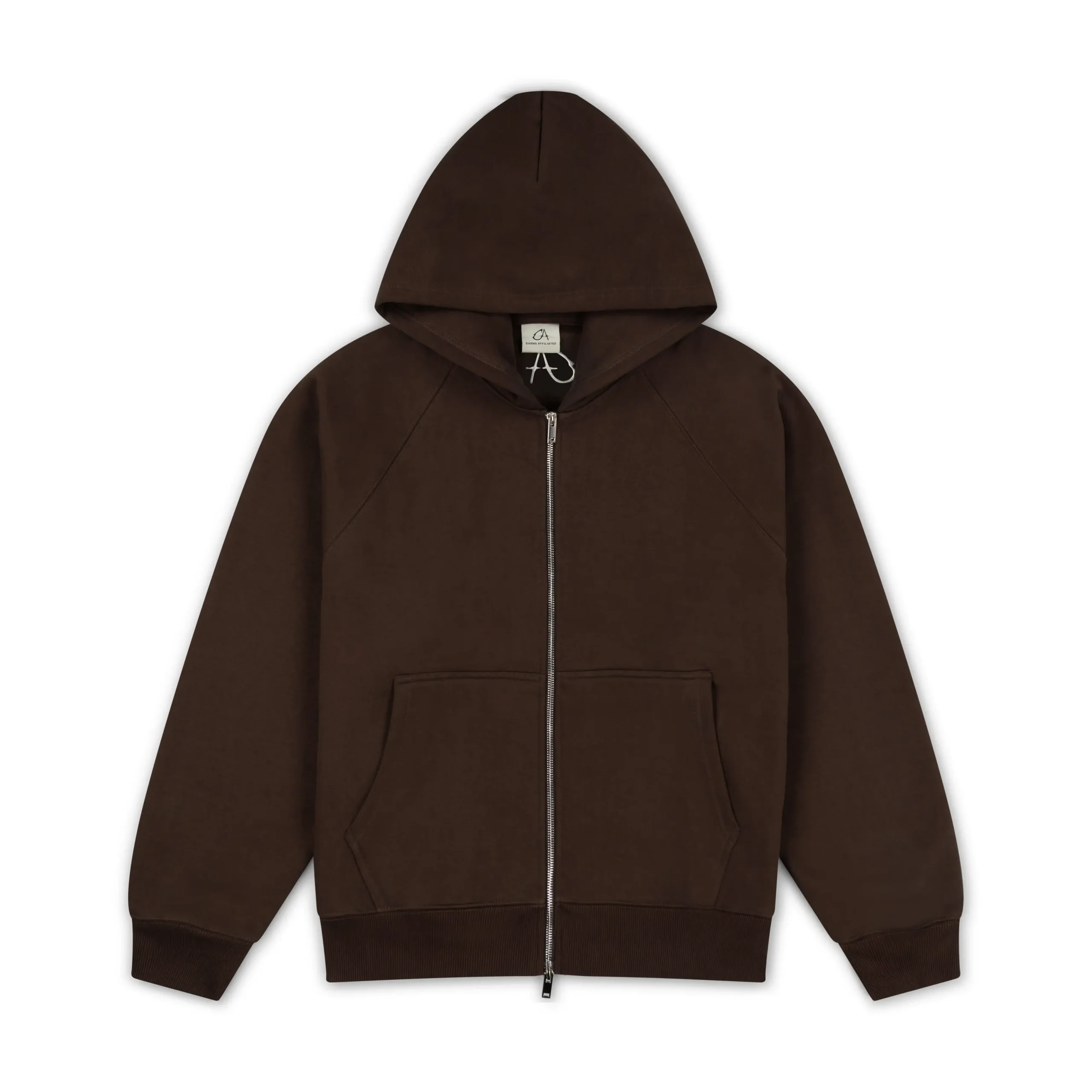 Garms Affiliated Signature Zip Up Hoodie Brown (4) Garms Affiliated Signature Zip Up Hoodie Brown (4)