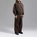 Garms Affiliated Signature Zip Up Tracksuit Brown (1)