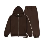 Garms Affiliated Signature Zip Up Tracksuit Brown (5)
