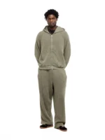 Garms Affiliated Waffle Uncuffed Jogger Dust Olive (5)