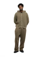 Garms Affiliated Waffle Uncuffed Jogger Oxide Brown (3)