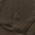 Garms Affiliated Waffle Zip Up Hoodie Oxide Brown (1)
