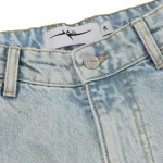 Garms Affiliated Baggy Denim Shorts Sun Bleached Blue (3)