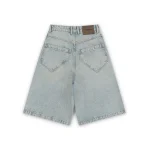 Garms Affiliated Baggy Denim Shorts Sun Bleached Blue (4)