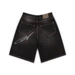 Garms Affiliated Overline Baggy Denim Shorts Smoked Earth (3)