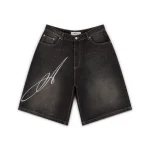 Garms Affiliated Overline Baggy Denim Shorts Smoked Earth (4)