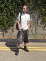 Garms Affiliated Overline Baggy Denim Shorts Smoked Earth 5