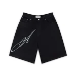 Garms Affiliated Overline Baggy Denim Shorts True Black (5)