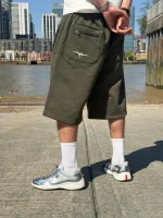 Garms Affiliated Overline Shorts – Olive (4)