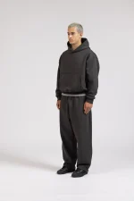 Garms Affiliated Signature Uncuffed Joggers Charcoal (4)