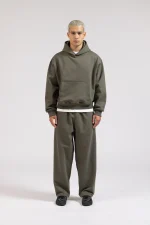 Garms Affiliated Signature Uncuffed Joggers Olive (7)