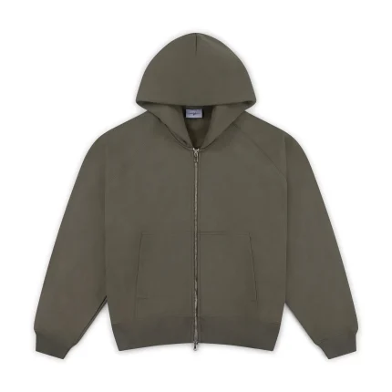 Garms Affiliated Signature Zip up Hoodie Olive (1)
