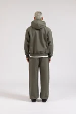 Garms Affiliated Signature Zip up Hoodie Olive (3)